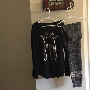 Girls size 10 Justice sweatsuit